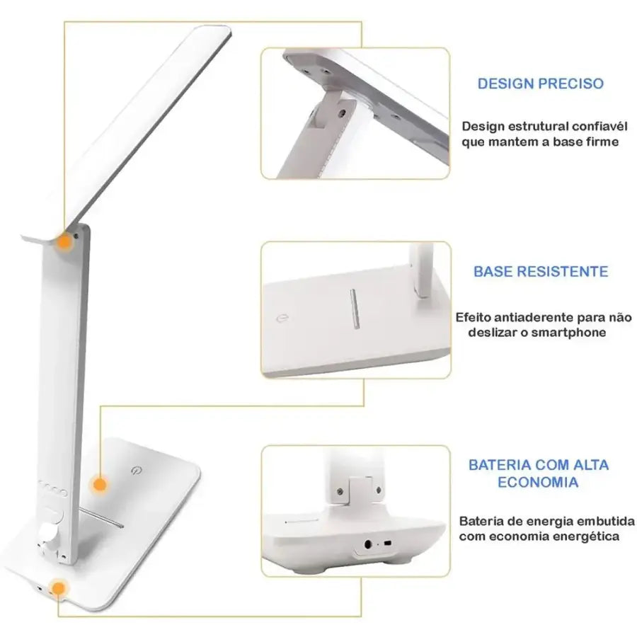 Abajur Touch Multifuncional Ajustável Usb - 0020