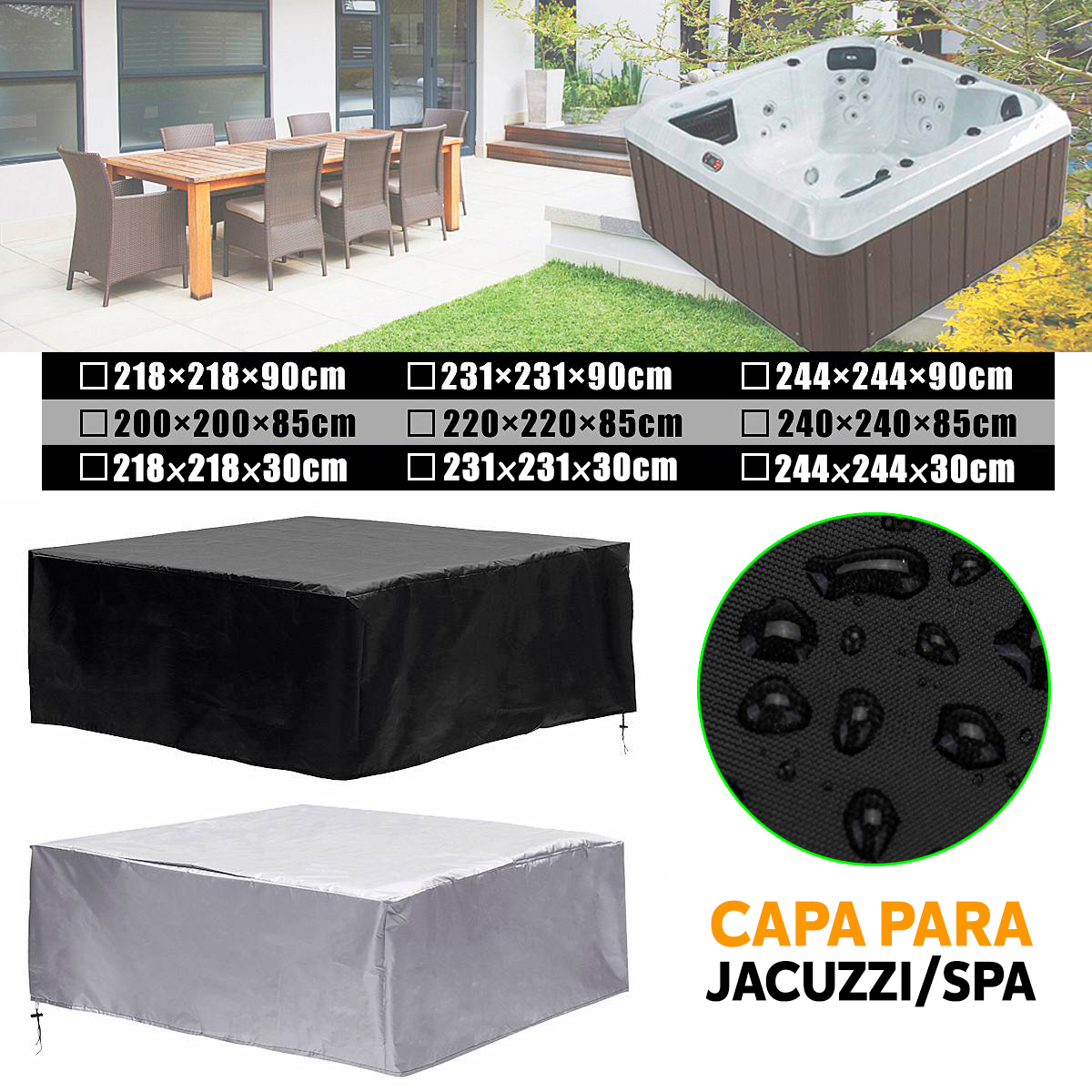 Capa Impermeável para Jacuzzi