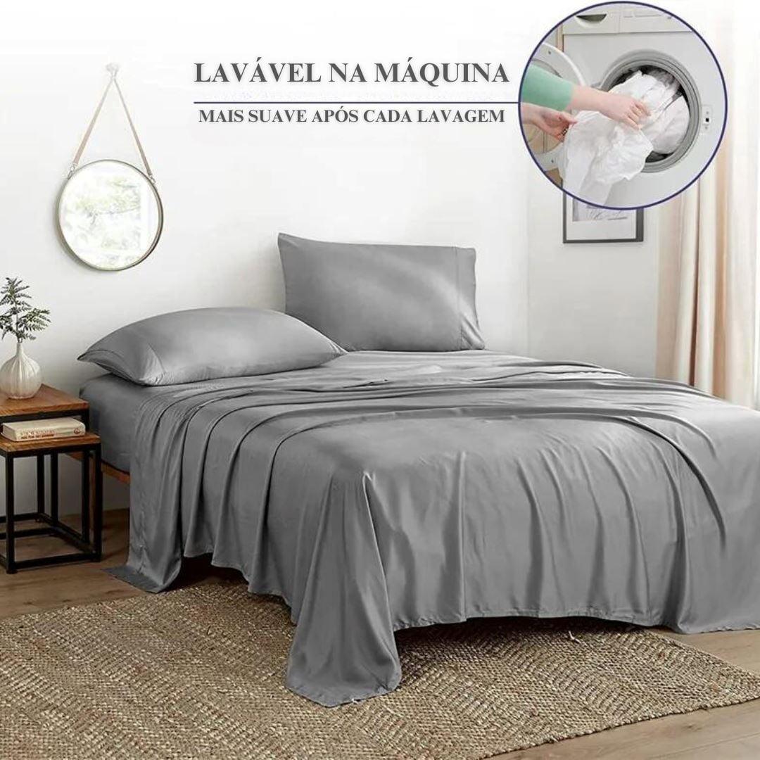 Conjunto de Lençóis Bambu Orgânico
