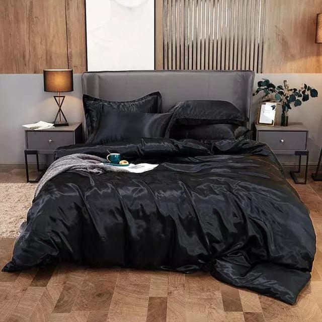 Conjunto Jogo de Cama Cetim + 2 Fronhas Luxo