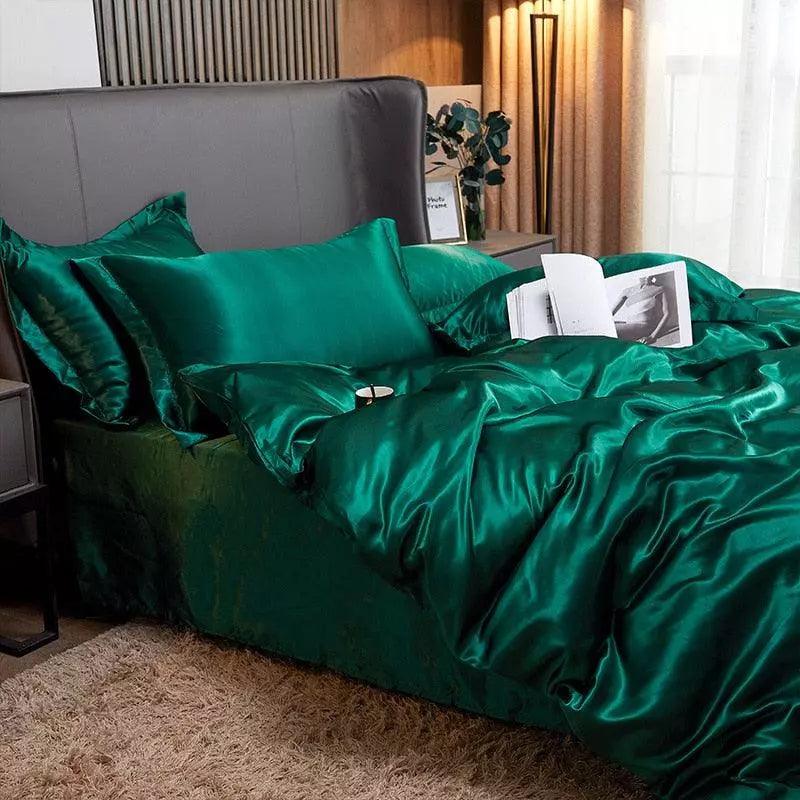 Conjunto Jogo de Cama Cetim + 2 Fronhas Luxo