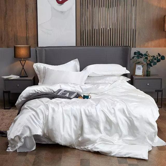 Conjunto Jogo de Cama Cetim + 2 Fronhas Luxo