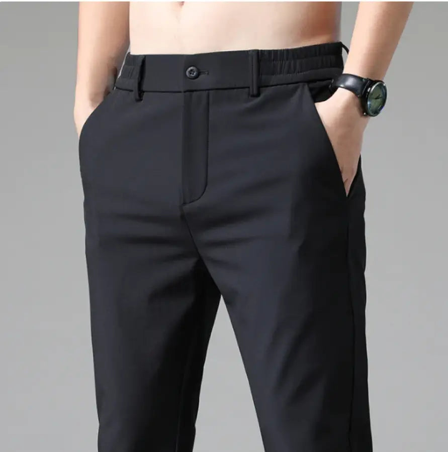 Calça Masculina Comfort Flex Slim Social Preta / 38 1004