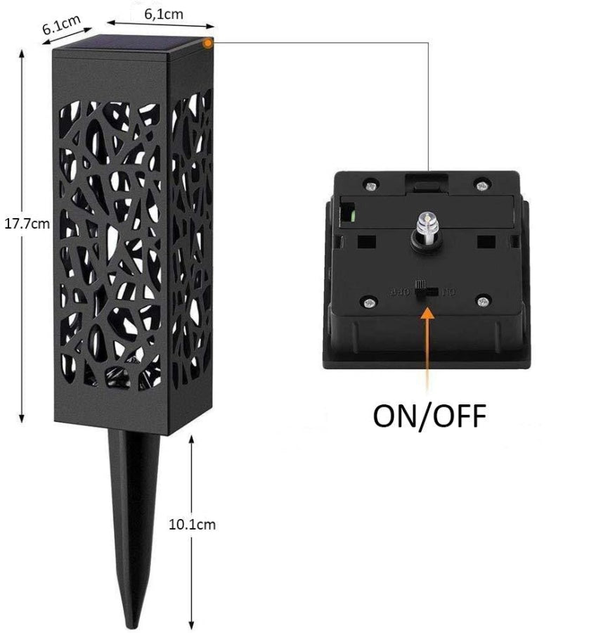 Hollow Led com Painel Solar - Super Mix Store Branco