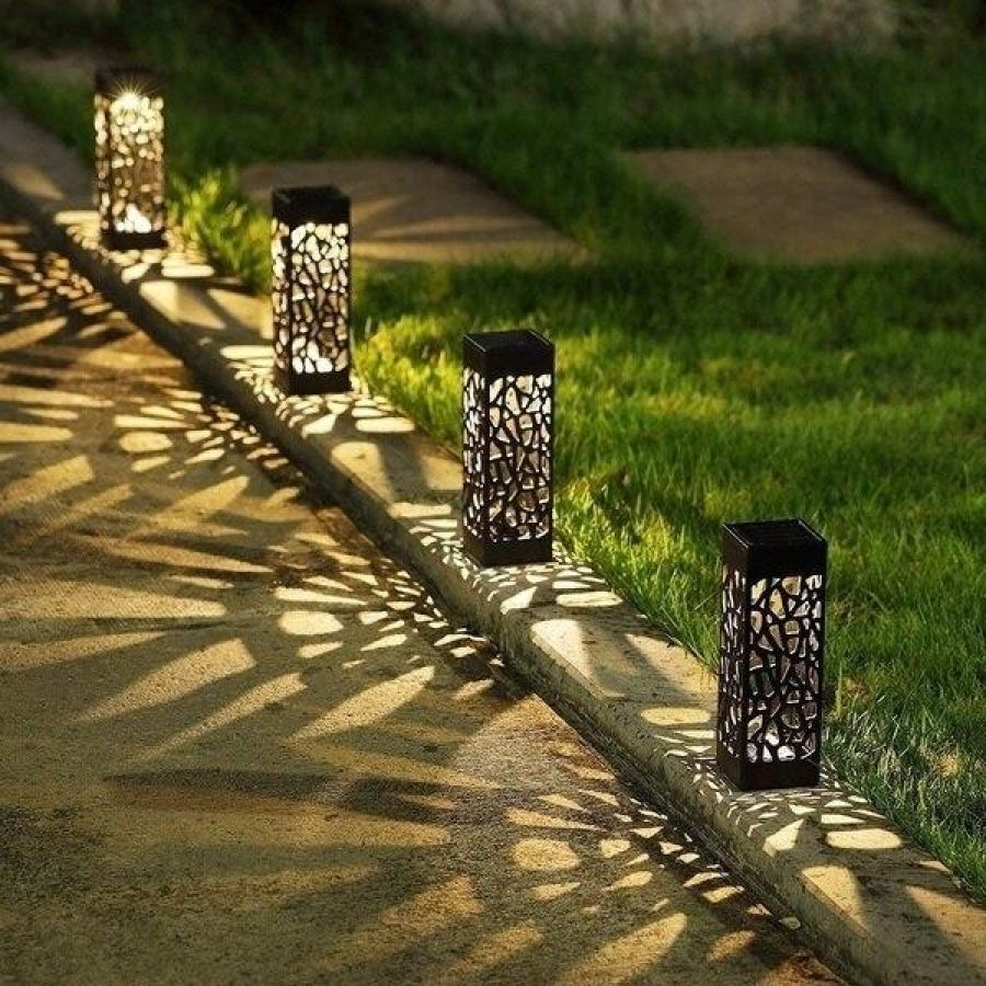 Hollow Led com Painel Solar - Super Mix Store Branco Quente