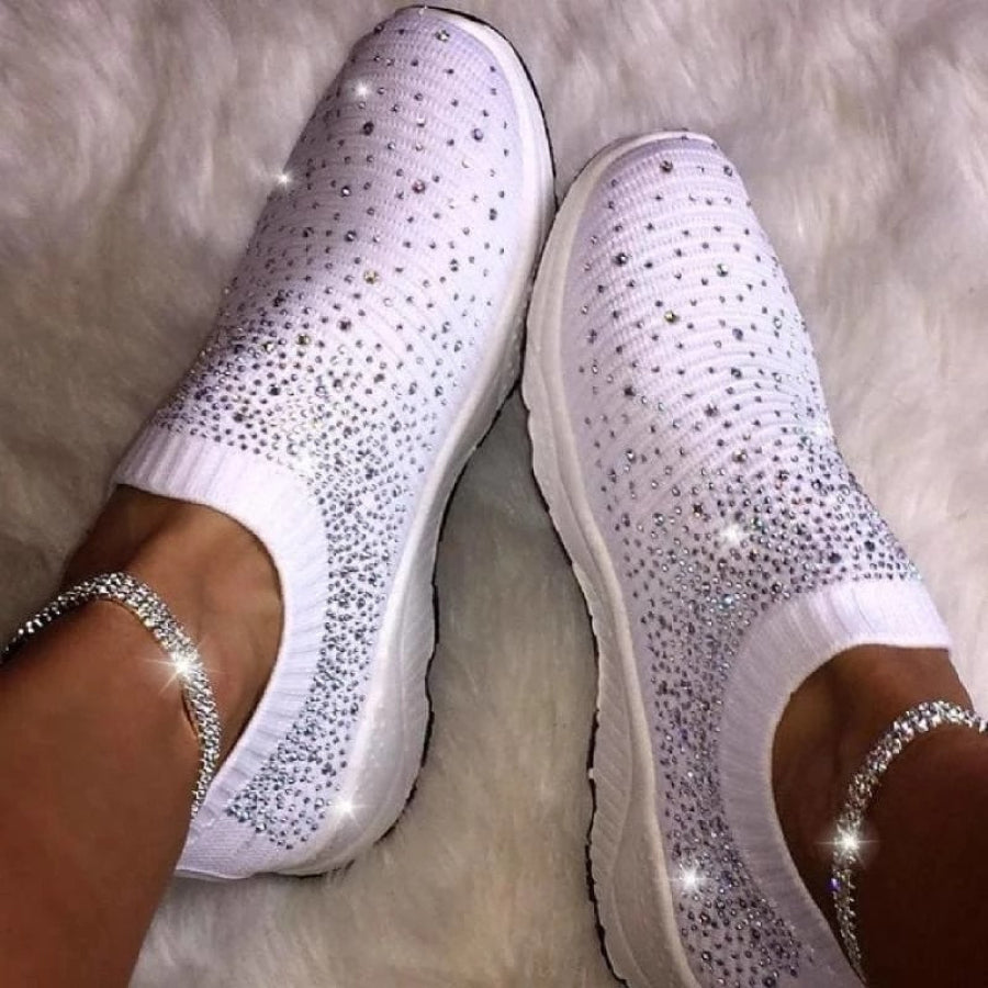 Tênis Feminino Mesh Strass 948