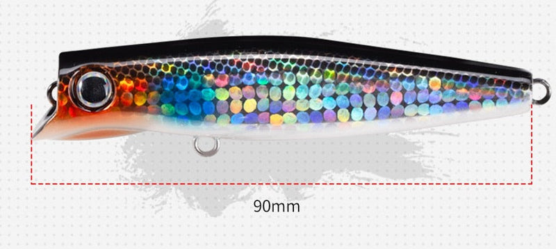 Isca Artificial Wobblres Popper - 9cm 17g