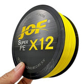 Linha de Pesca JOF Multifilamento X12 Fios Trançados 100/300/500mt