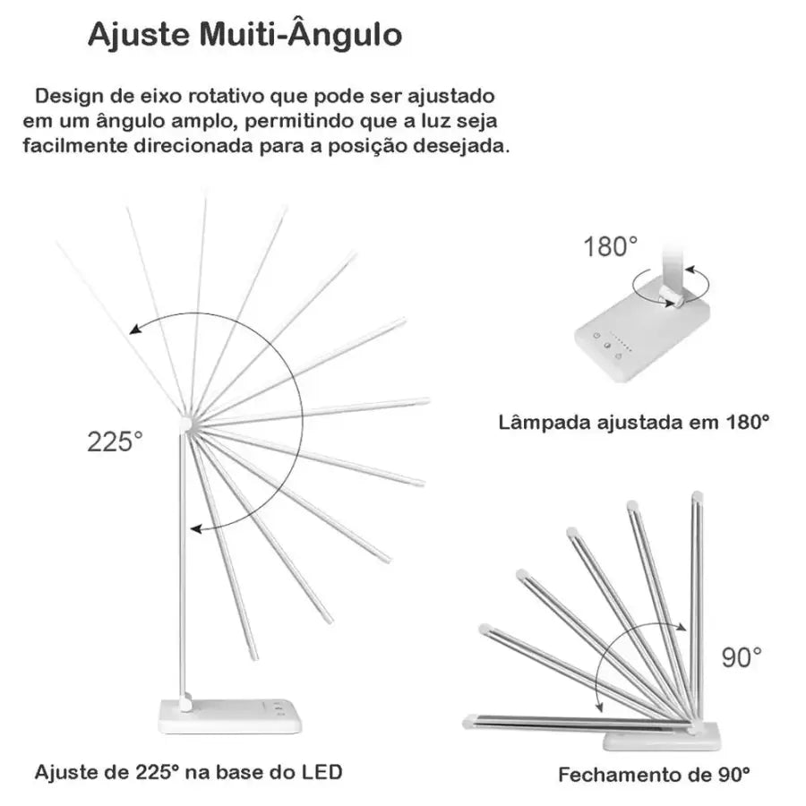 Abajur Touch Multifuncional Ajustável Usb - 0020