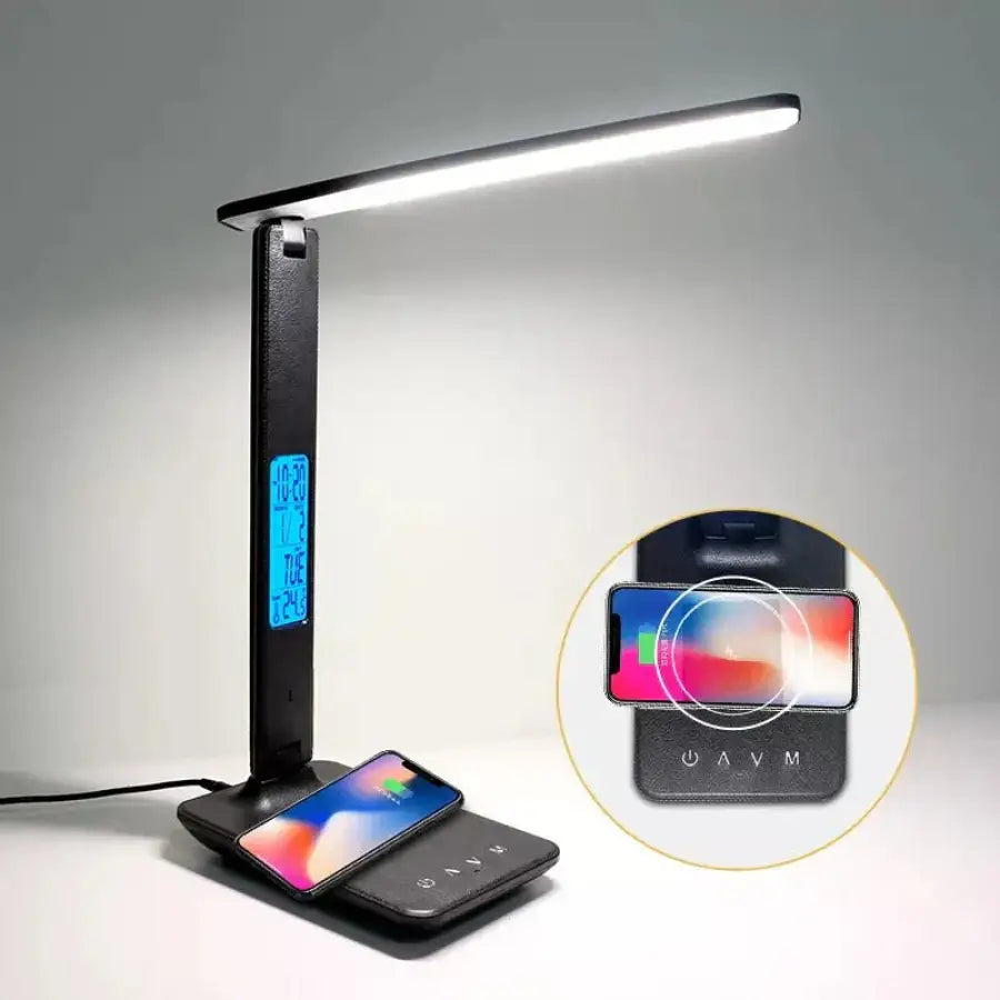 Abajur Touch Multifuncional Ajustável Usb Preto - 0020