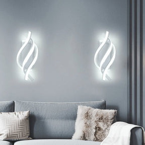 Arandela de Parede LED com Design Espiral e Estilo Moderno