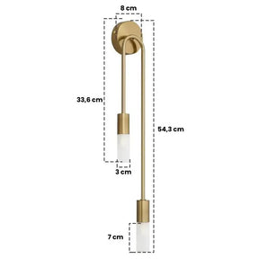 Arandela de Parede LED Pendente Dupla com Design Sofisticado