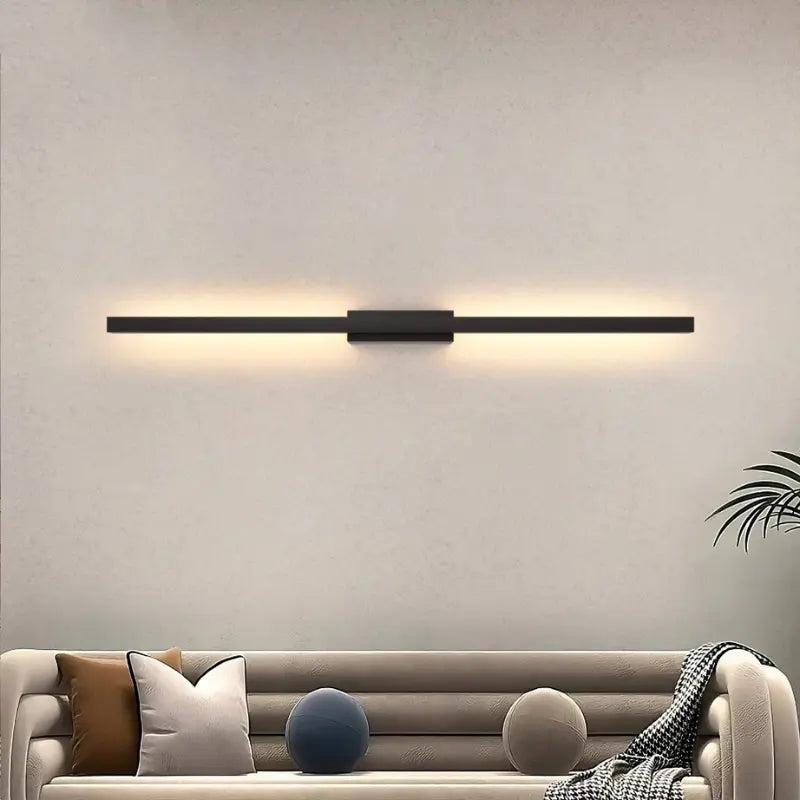 Arandela de Parede LED Preta com Design Minimalista