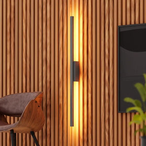 Arandela de Parede LED Preta com Design Minimalista