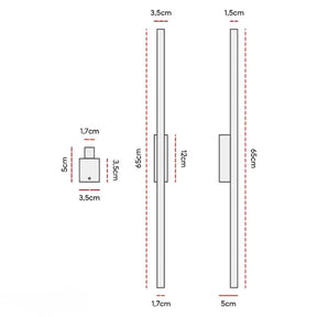 Arandela de Parede LED Preta com Design Minimalista