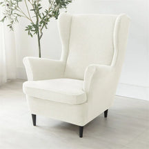 Capa de Poltrona Wingback Chair Jacquard  2 peças