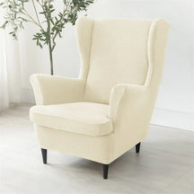 Capa de Poltrona Wingback Chair Jacquard  2 peças