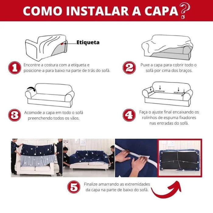 Como Ajustar a Capa de Sofá Stretch