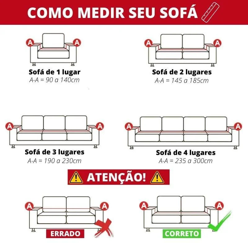 Capa De Sofá Stretch Ajustável Lisa Cinza Escuro