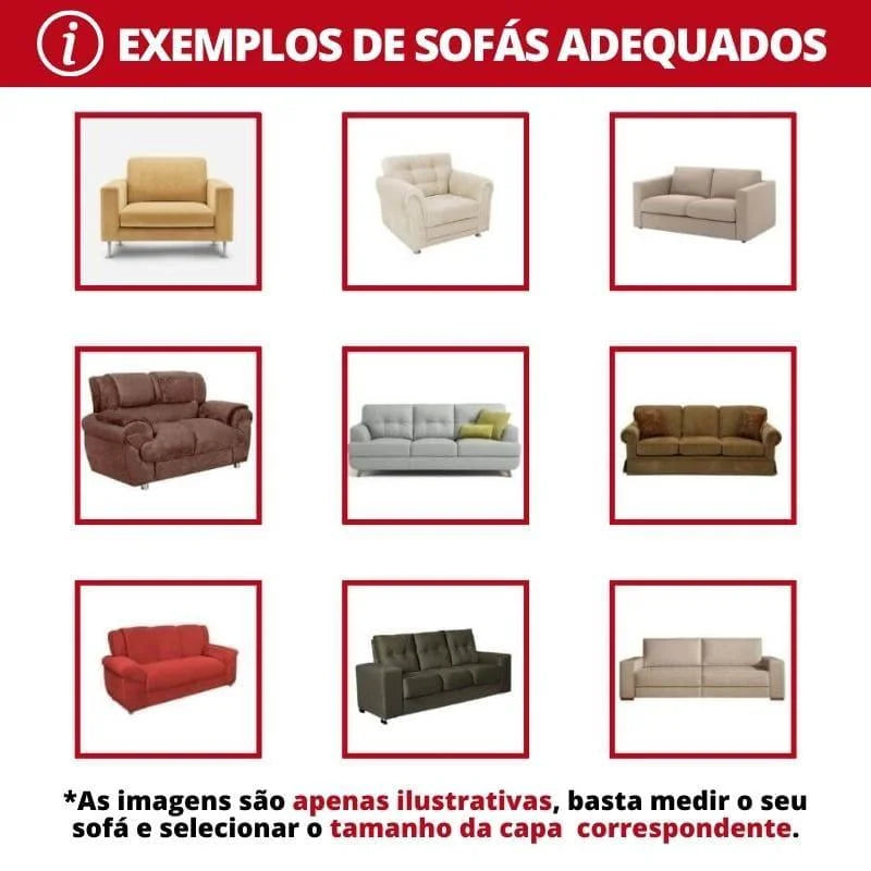 Capa De Sofá Stretch Lisa Branco