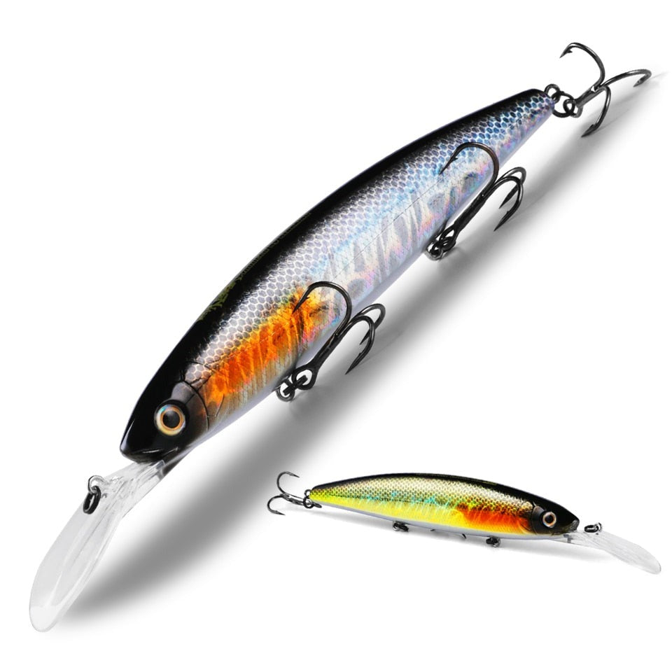 Isca Artificial Bearking Wobblers Minnow Fundo - 13cm 28,6g