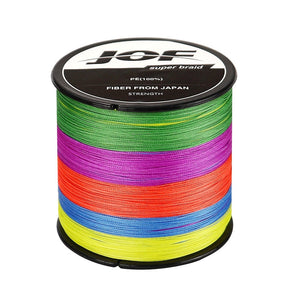 Linha de Pesca JOF Multifilamento X4 Fios Trançados 300m