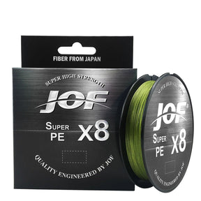 Linha de Pesca JOF Multifilamento X8 Fios Trançados 150m