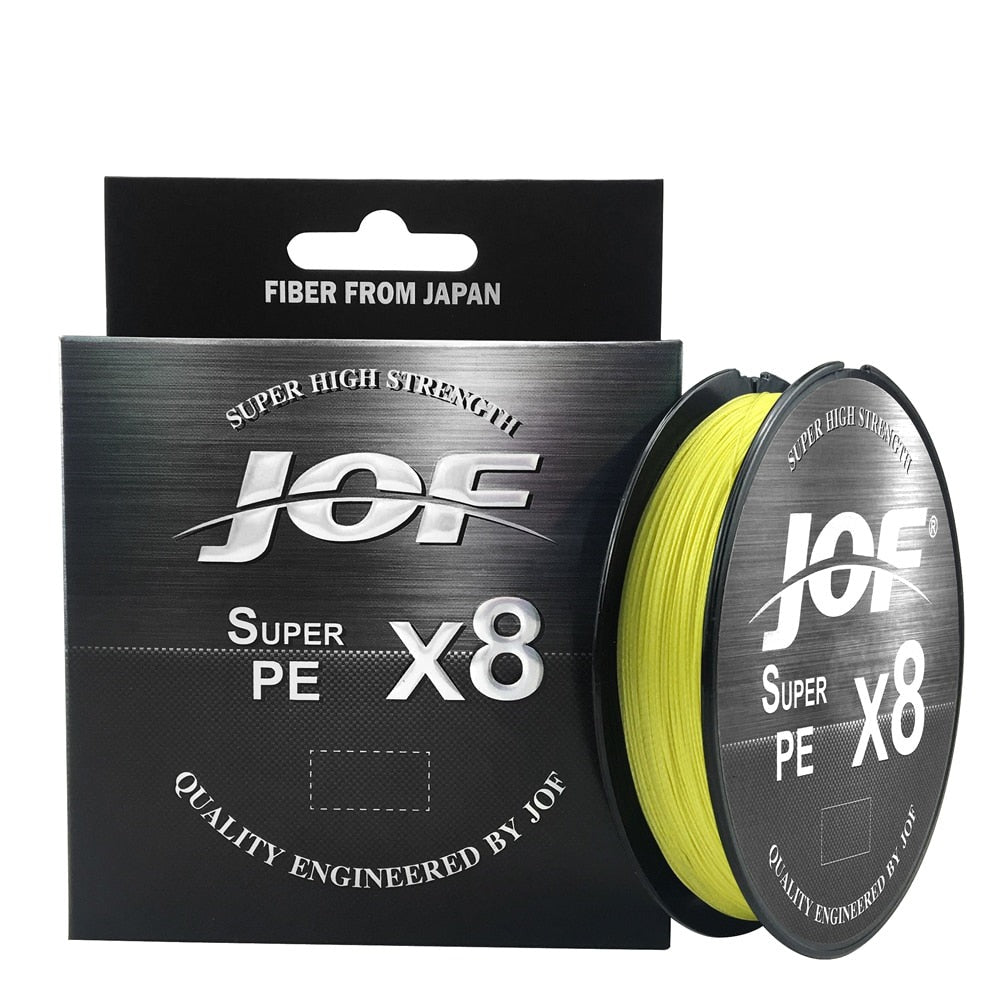 Linha de Pesca JOF Multifilamento X8 Fios Trançados 150m