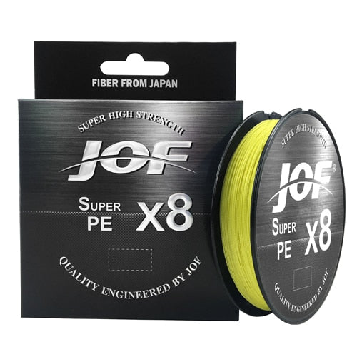 Linha de Pesca JOF Multifilamento X8 Fios Trançados 150m