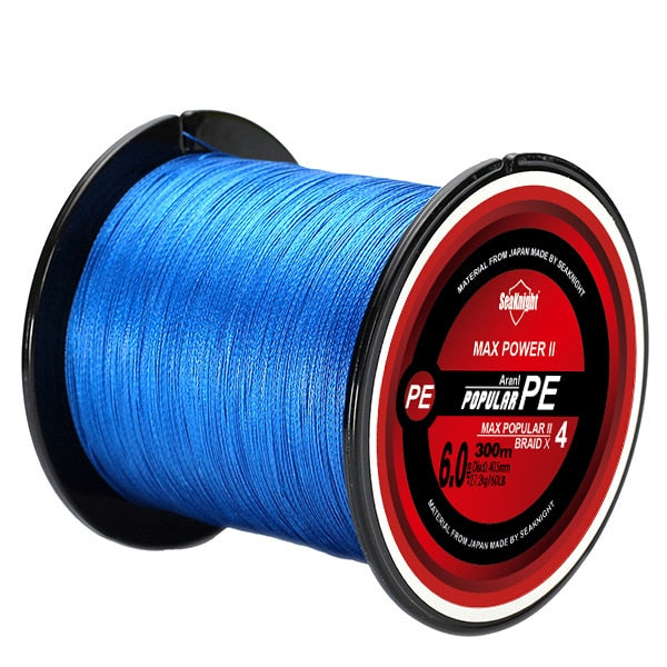 Linha de Pesca SeaKnight Multifilamento X4 Fios Trançados 300m