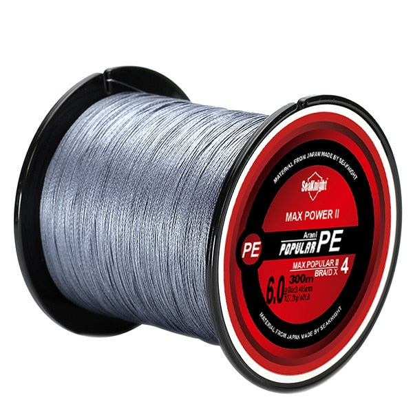 Linha de Pesca SeaKnight Multifilamento X4 Fios Trançados 300m