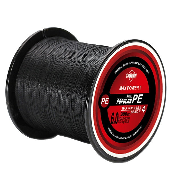 Linha de Pesca SeaKnight Multifilamento X4 Fios Trançados 300m