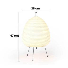 Luminária de Mesa no Estilo Japonês com 3 Temperaturas de Luz