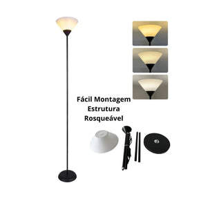 Luminária de Pé Estilo Nórdico Elegante