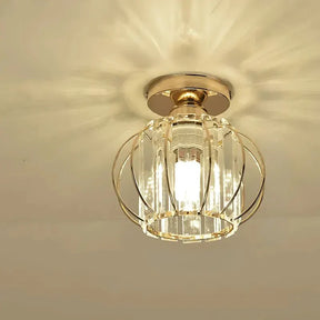 Luminária de Teto Decorativa com Cúpula de Vidro e Design Luxuoso