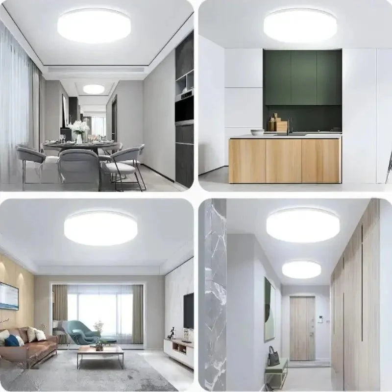 Luminária de Teto Sobrepor LED Branco com Design Minimalista