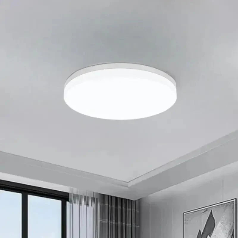 Luminária de Teto Sobrepor LED Branco com Design Minimalista