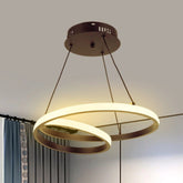 Lustre de Teto Entrelaço Circular Led