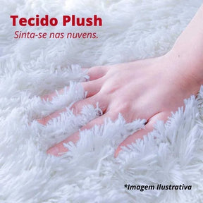 Tapete em Plush Rosa Escuro