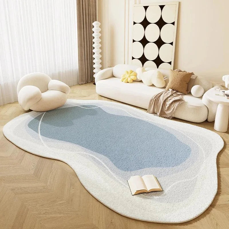 Tapete Luxuoso de Formato Irregular Confort Moderno