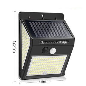 Arandela Externa Led Luz Solar Sensor De Movimento 1 Uni - 228Leds 4 Modos 810