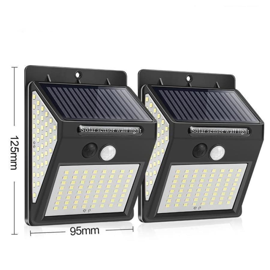 Arandela Externa Led Luz Solar Sensor De Movimento 2 Uni - 144Leds 1 Modo 810