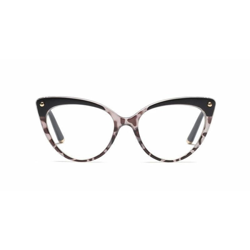 Armação de Óculos de Grau Feminino Estilo Gatinho - FRETE GRÁTIS - Super Mix Store Leopardo Negro