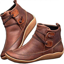 Bota Feminina Cano Curto Confortável Marrom / 34 968