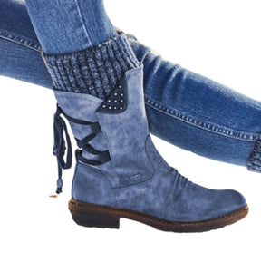 Bota Inverno Feminino Countryside Com Salto Azul / 33 983