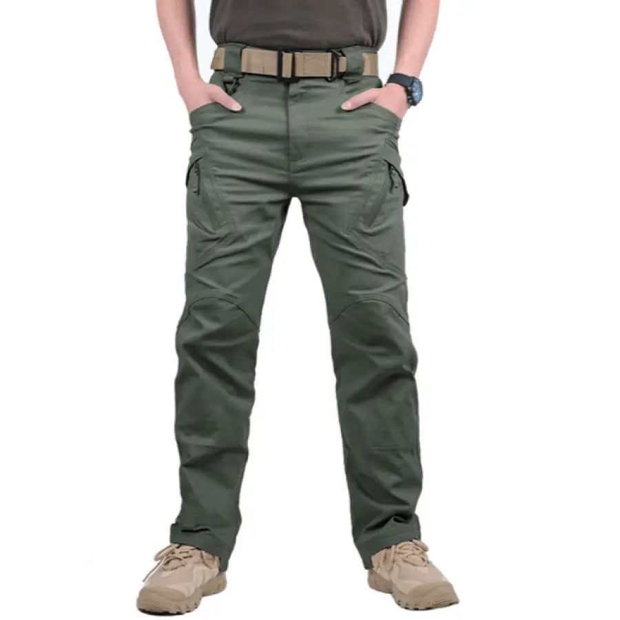 Calça Tática Ultra Resistente Impermeável Verde Militar / P (38 Até 40) 1005