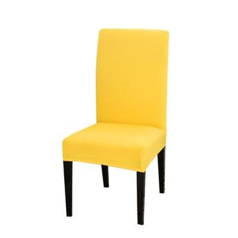 Capas Para Cadeiras cores lisas - Super Mix Store Amarelo