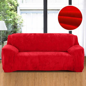 Capas de Sofá Modernas - Plush - Super Mix Store Vermelho