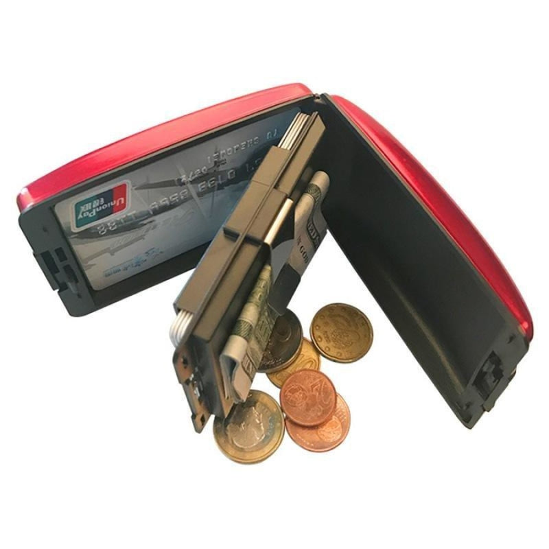 Carteira RFID Segura para Dinheiro e Cartões. - Super Mix Store preto