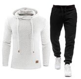 Conjunto De Moletom Casual Masculino Branco / P 689